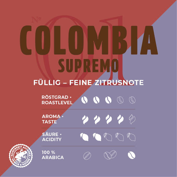 Minges Colombia Supremo (RFA) (offene Ware)