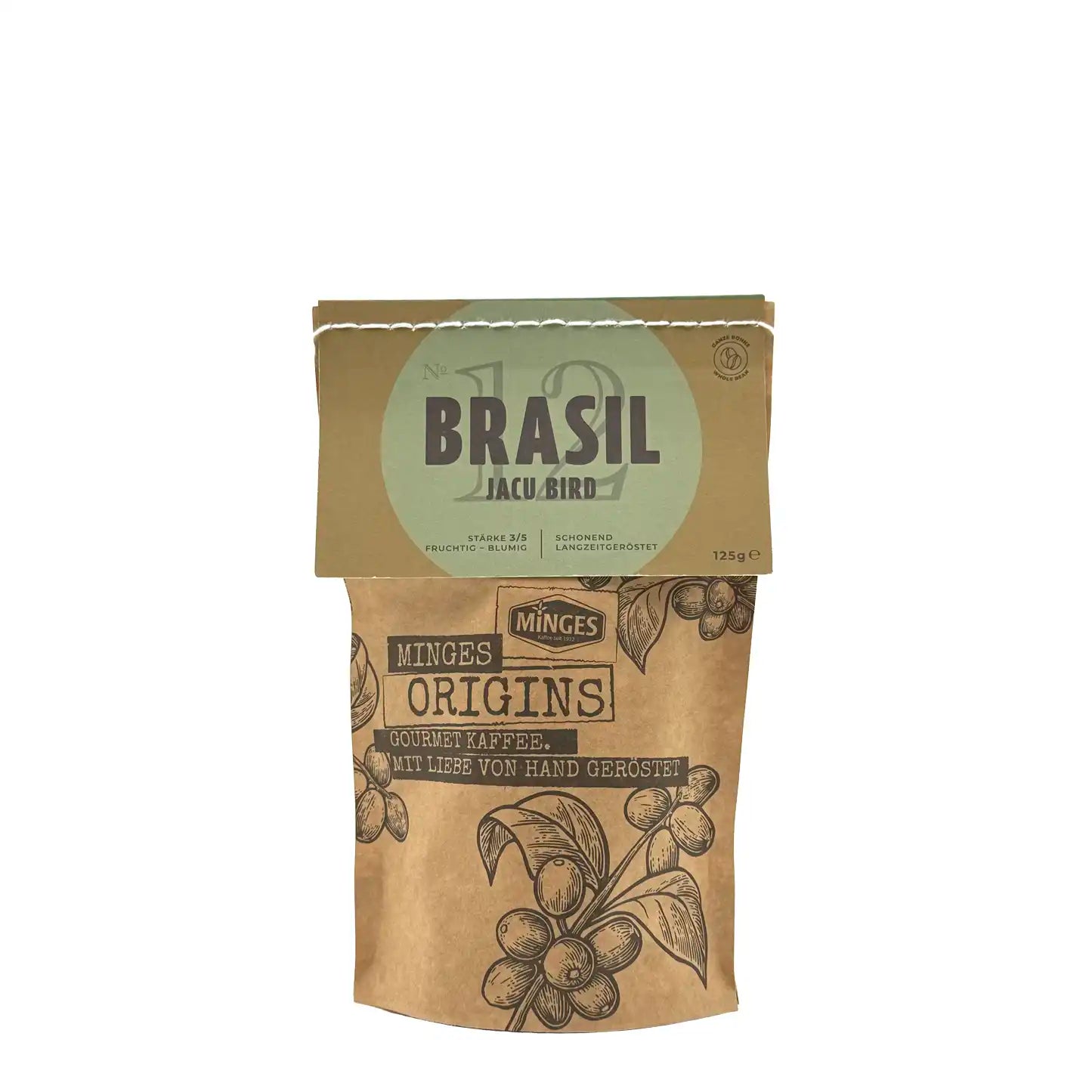 Minges Origins Brasil Jacu Bird (ganze Bohne, 125 g)