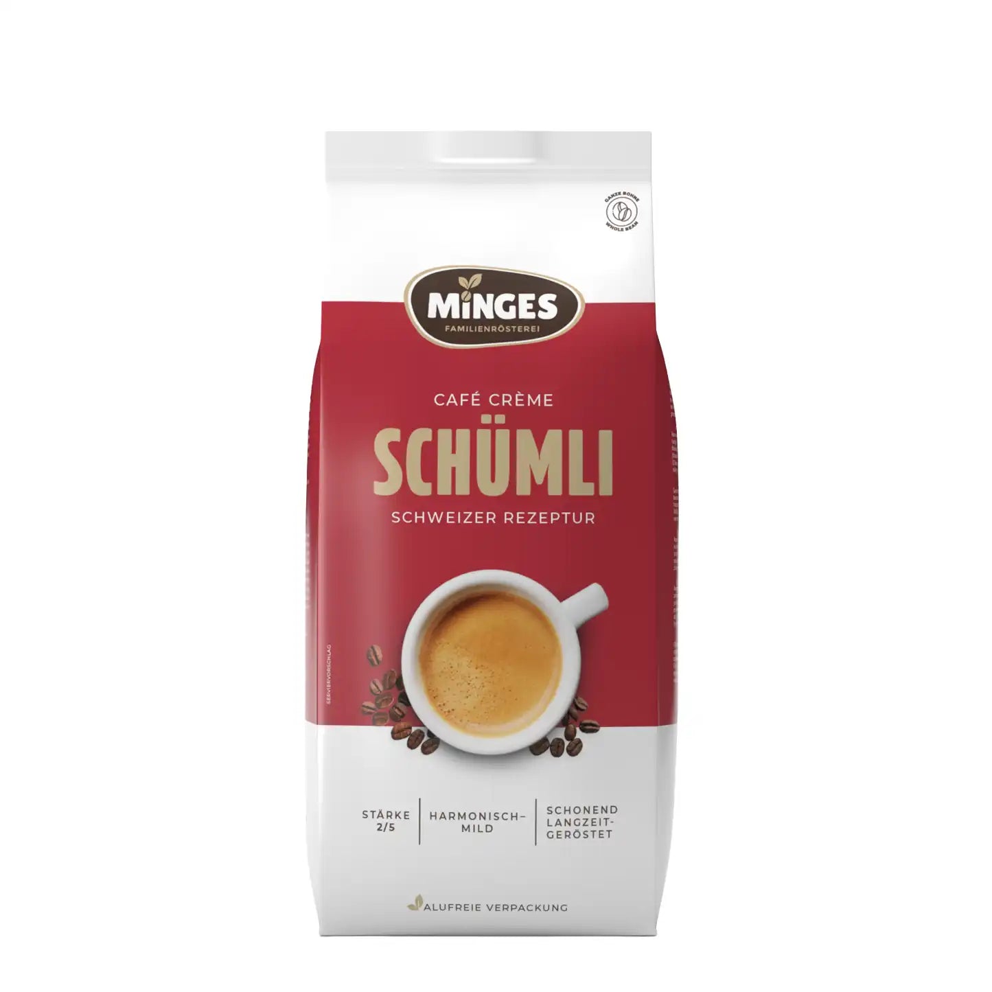 Minges Café Crème Schümli 2 (ganze Bohne, 1000 g)
