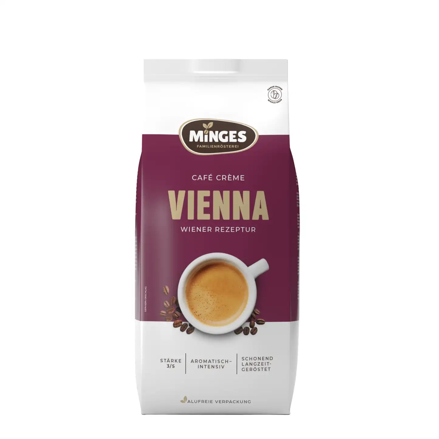 Minges Café Crème Vienna (ganze Bohne, 1000 g)