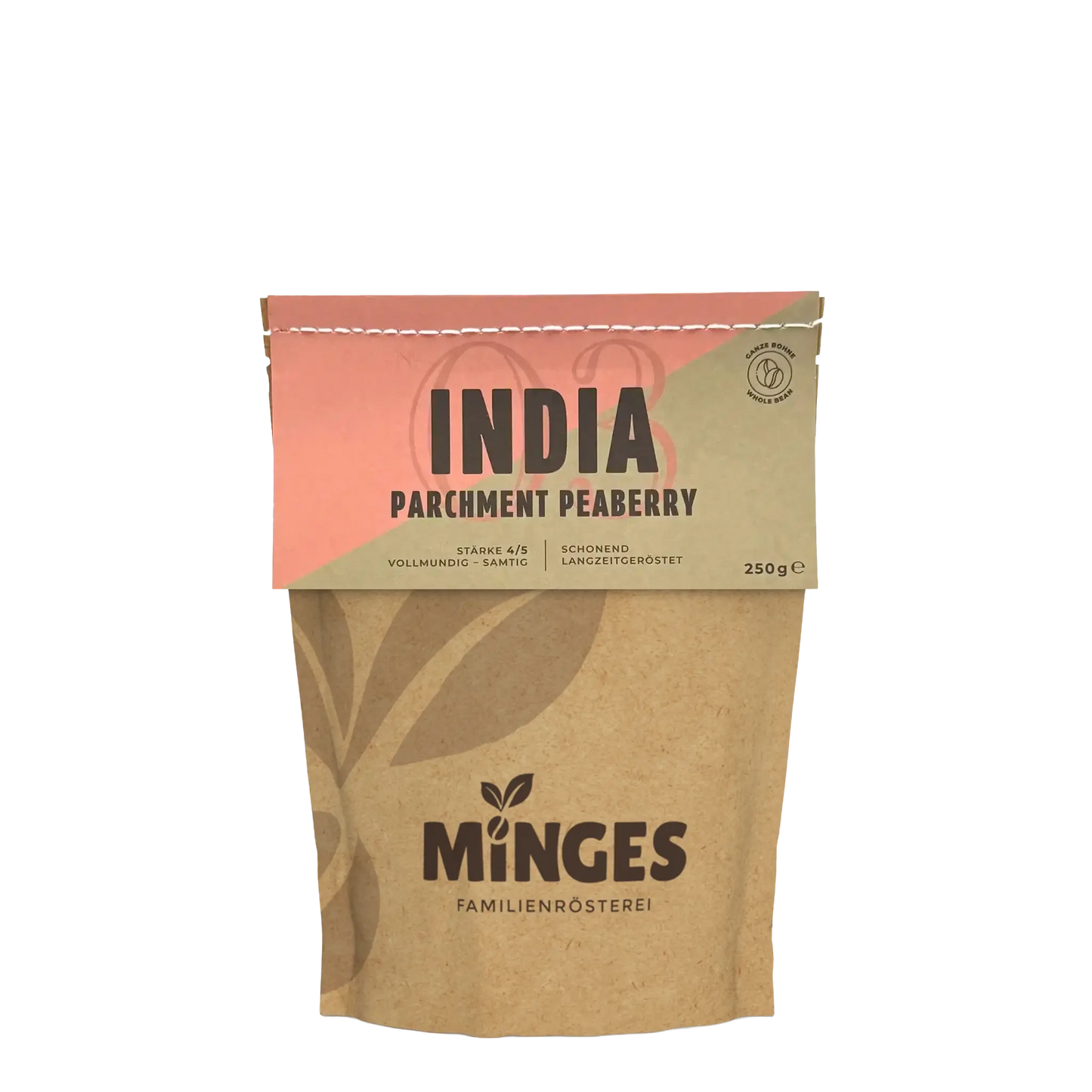 Minges Origins India Parchment Peaberry (ganze Bohne, 250 g)
